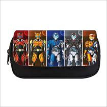 Bolsa de lápis Kamens Riders Anime Big Capacity à prova d'água