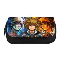 Bolsa de lápis Kingdom Hearts Sora Anime Caixa de lápis impermeável
