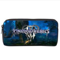 Bolsa de lápis Kingdoms Hearts Cartoon Anime em tela grande 22x11x5cm