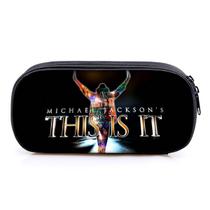 Bolsa de lápis Michaels Jacksons Anime Pencil Box impermeável