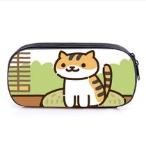 Bolsa de lápis Nekos Atsumes Caixa de lápis Anime de grande capacidade Bolsa de lápis Nekos Atsumes Caixa de lápis Anime de grande capacidade