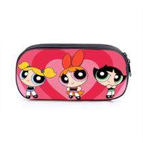 Bolsa de lápis Powerpuffs Girls Bubbles Blossoms Buttercups Bolsa de lápis Powerpuffs Girls Bubbles Blossoms Buttercups