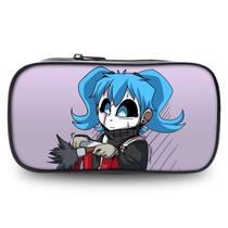 Bolsa de lápis Sallys Faces Anime de grande capacidade 20x5x10cm