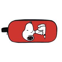 Bolsa de lápis Snoopys Anime de poliéster de grande capacidade impermeável