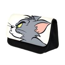Bolsa de lápis Tom and Jerry Anime de poliéster de grande capacidade