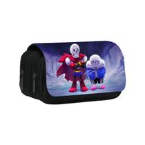 Bolsa de lápis Undertales Sans Papyrus Oxford Waterproof 130g Bolsa de lápis Undertales Sans Papyrus Oxford Waterproof 130g