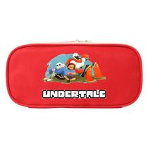 Bolsa de lápis Undertales Sans Papyrus Poliéster Impermeável Bolsa de lápis Undertales Sans Papyrus Poliéster Impermeável
