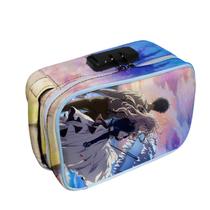 Bolsa de lápis Violets Evergardens Big Capacity Oxford Waterproof Bolsa de lápis Violets Evergardens Big Capacity Oxford Waterproof