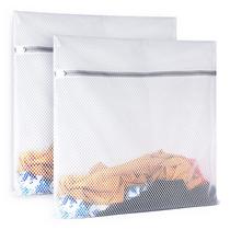 Bolsa de lavanderia SUERIV, pacote com 2 malhas de 60 x 60 cm para roupas, brinquedos, etc. Bolsa de lavanderia SUERIV, pacote com 2 malhas de 60 x 60 cm para roupas, brinquedos, etc.