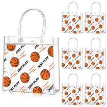 Bolsa de lembrancinhas de basquete Aliceset Clear PVC 20 unidades 20x20x8cm Bolsa de lembrancinhas de basquete Aliceset Clear PVC 20 unidades 20x20x8cm