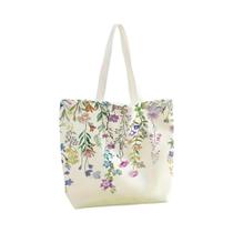 Bolsa De Lona Com Estampa De Flores, Reutilizável, Moderna, Multifuncional, Mochila De Compras Bolsa De Lona Com Estampa De Flores, Reutilizável, Moderna, Multifuncional, Mochila De Compras