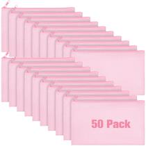 Bolsa de lona com zíper Frienda Bulk DIY Craft Bag 18x11cm rosa Bolsa de lona com zíper Frienda Bulk DIY Craft Bag 18x11cm rosa
