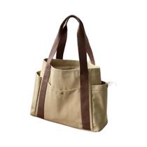Bolsa De Lona De Grande Capacidade Para Trabalho E Deslocamento, Bolsa Versátil Para Estudantes De