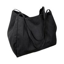 Bolsa De Lona Ecológica Reutilizável De Grande Capacidade Para Mulheres, Bolsa De Compras De Alta