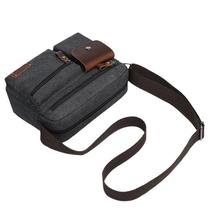 Bolsa de lona Messenger casual de ombro tiracolo para homens Bolsa de lona Messenger casual de ombro tiracolo para homens