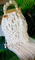 Bolsa de macramê boho chic personalizada