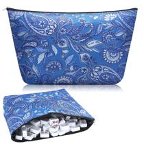 Bolsa de Mahjong Sanwuta Soft American Mahjong Blue Paisley