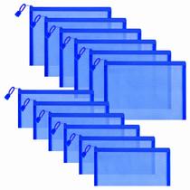 Bolsa de malha de nylon com zíper Sinzip para cosméticos e escritório (12 unidades) Bolsa de malha de nylon com zíper Sinzip para cosméticos e escritório (12 unidades)