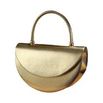 Bolsa De Mão Brilhante Em Forma De Meia-Lua Com Corrente De Metal, Bolsa De Ombro, Presente De Moda