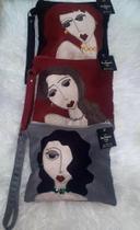 Bolsa de mão camurça interna aninal print