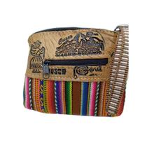 Bolsa de mao Carteira Bordada Peruana Color
