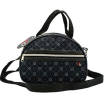 Bolsa de Mão Casual Nicoly - Tipo Oval - Estampa Classica Preta
