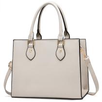 Bolsa de mão CHICAROUSAL, bolsas tiracolo femininas, couro PU, creme, cinza