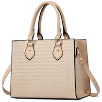 Bolsa de mão CHICAROUSAL Bolsas tiracolo femininas de couro PU cáqui