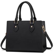 Bolsa de mão CHICAROUSAL Bolsas tiracolo femininas em couro PU preto