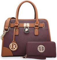 Bolsa de mão Dasein, bolsa feminina de design com carteira correspondente