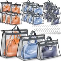 Bolsa de mão Dust Bags Chumia, pacote com 20, Clear Storage, 3 tamanhos, cinza