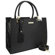 Bolsa De Mão E Ombro Moderna Feminina Elegante Com 2 Alças