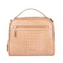 Bolsa de mão em couro croco Lara Bolsa de mão em couro croco Lara