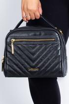 Bolsa de mão em couro Lara preta Feminino