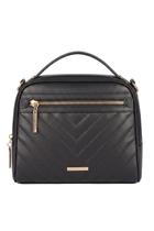 Bolsa de mão em couro Lara preta Feminino