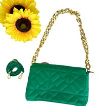 Bolsa De Mão Feminina Bagg Verde Liso