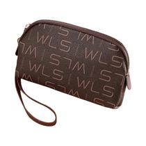 Bolsa De Mão Feminina De Grande Capacidade Com Design Geométrico E Letras, Clutch Multifuncional Da