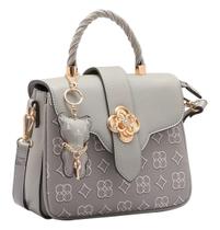 Bolsa De Mão Feminina Elemento Gráfico Cinza 34.84135 - Chenson
