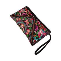 Bolsa De Mão Feminina Estilo Étnico Bordada Tipo Envelope Retrô Da Moda Carteira De Pulso Para Bolsa De Mão Feminina Estilo Étnico Bordada Tipo Envelope Retrô Da Moda Carteira De Pulso Para