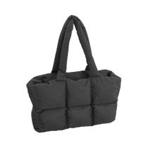 Bolsa De Mão Grande Para Mulheres, Com Capacidade Ampla, Cor Sólida, Estilo Almofadado, Bolsa De