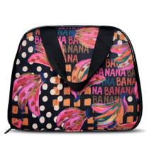 Bolsa de Mão Modelo Lancheira Média Handbag Estampada Porta Objetos Moda Casual