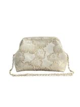 Bolsa de Mão OYOANGLE Clutch de Casamento Bordada Floral Dourada Bolsa de Mão OYOANGLE Clutch de Casamento Bordada Floral Dourada