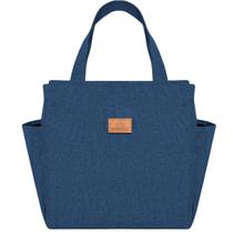 Bolsa De Mão Porta Marmita Alimentos Congelados Quentes Lanches Necessaira Reforçada Ziperes Resistentes Compacta Leve