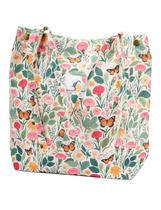 Bolsa de mão TOPASION Corduroy Sacola Butterfly Flower 34x32x11cm Bolsa de mão TOPASION Corduroy Sacola Butterfly Flower 34x32x11cm