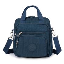 Bolsa De Mão Ultra Resistente Design Liso De Poliéster Crinkle Azul