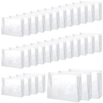 Bolsa de maquiagem Abeillo Clear PVC impermeável 30 unidades 25x19x6,5cm