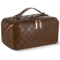 Bolsa de maquiagem Abiudeng Travel Waterproof com alça e divisória