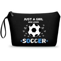 Bolsa de maquiagem ARIOSEY Soccer Presentes para meninas multicoloridos