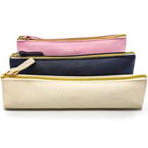Bolsa de maquiagem Aspamms Small for Purse, organizador de couro de 3 peças