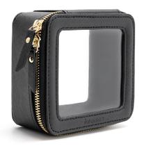 Bolsa de maquiagem Aveniee Clear Small Travel Toiletry Black